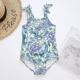 thumbnail image 3 of Girls Bowtie Straps One-piece Swimsuit, 3 of 8