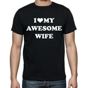 Mojeska I Heart My Awesome Wife T-shirt Funny Shirts