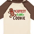 thumbnail image 4 of Inktastic Cutest Little Cookie Cute Christmas Gingerbread Man Boys or Girls Long Sleeve Baby Bodysuit, 4 of 5