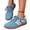 Blue, variant on Willtoo Women's Retro Fashion Sneakers Comfortable Casual Anti Slip Platform Low-Top Sneakers Lace Up Memory Foam Tennis Walking Shoes