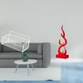 thumbnail image 2 of Figura De Llama De Resina, Estatua Abstracta De Fuego, Escultura Moderna, Artesanía Para Adorno De Escritorio, Patio, Oficina, Estantería, Regalo Para Amigos., 2 of 8