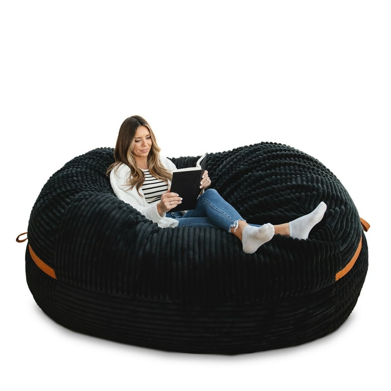Big Joe, Fuf XXL, 8Ft Giant Foam Bean Bag, Corded Plush - Walmart.com