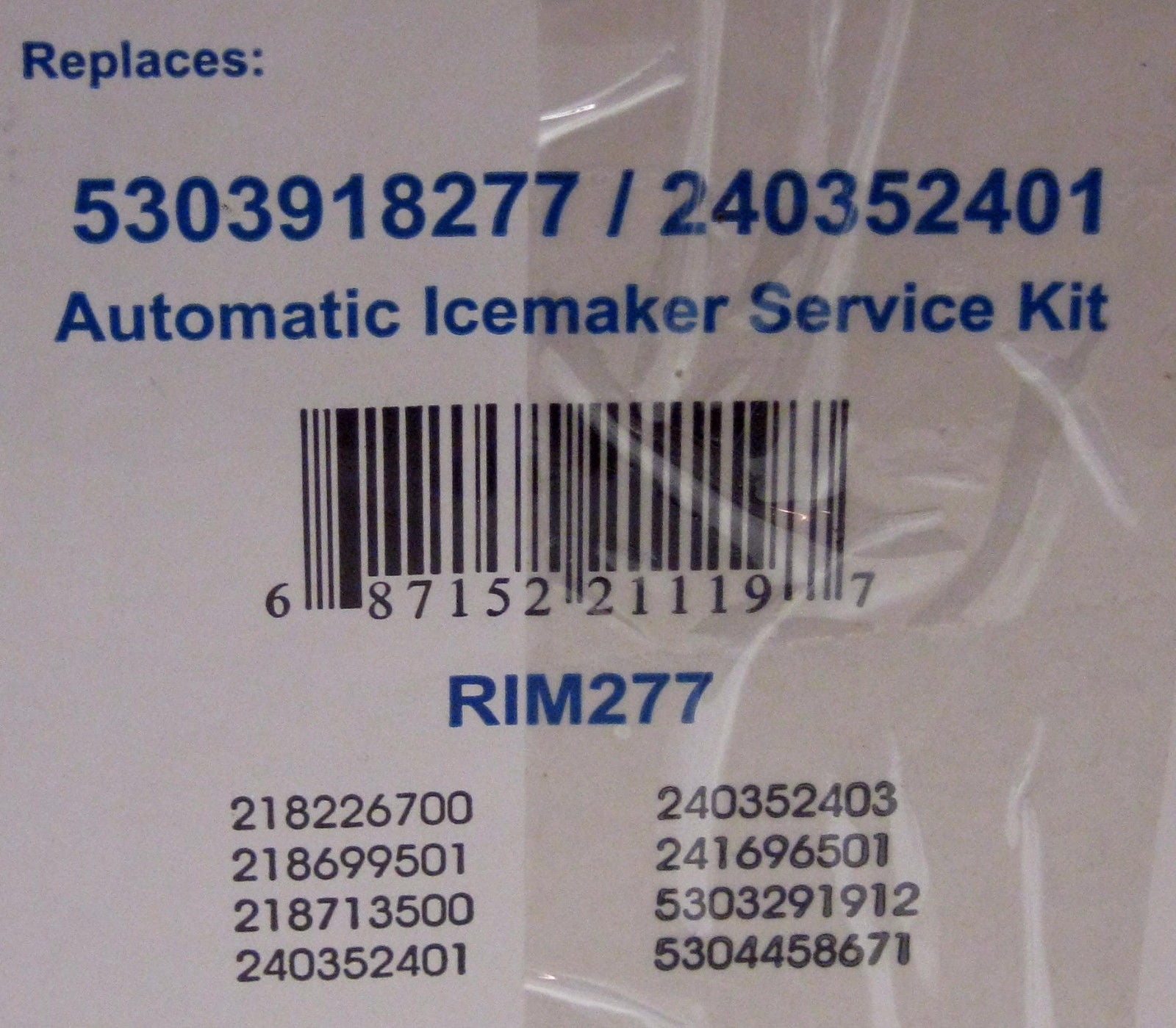 Replacement Icemaker for Frigidaire, AP3160597, PS735469, 5303918277, RIM277