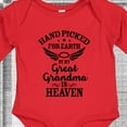 thumbnail image 4 of Inktastic Handpicked for Earth by My Great Grandma in Heaven Boys or Girls Long Sleeve Baby Bodysuit, 4 of 5