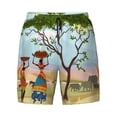 thumbnail image 4 of Lsque Mens Swim Trunks African Women Pattern - Bathing Suit Compression Liner - Beach Swim Shorts Swimwear - (S-3XL) - Stretch Quick Dry -XX-Large, 4 of 9