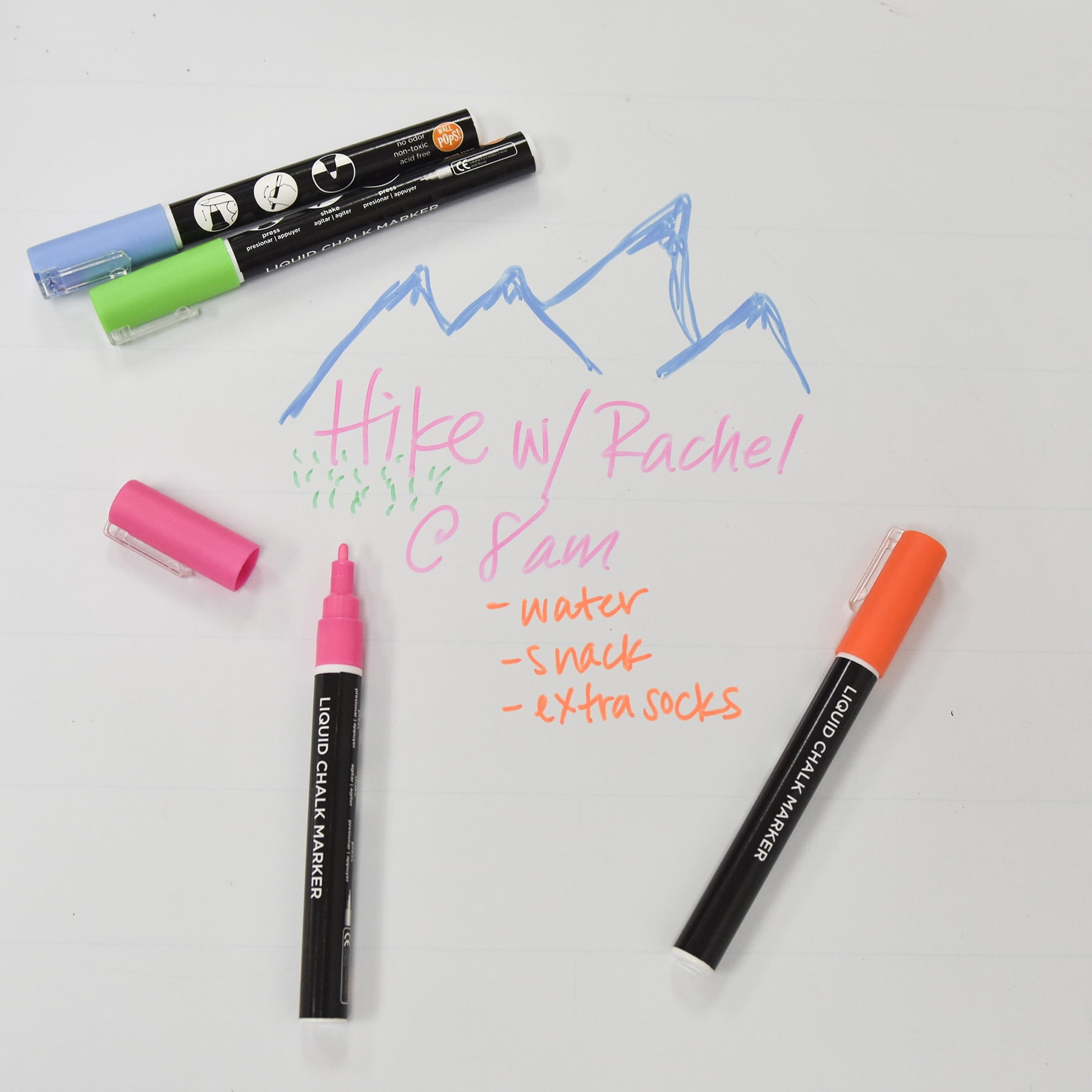 WallPops Assorted Liquid Chalk Markers Set of 2 Packs