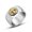 Silver, variant on Unisex Titanium Steel Wide Face Gold Bird Ring For Men Women Fashion Jewelry Band Gift Statement Ring With Modern Style