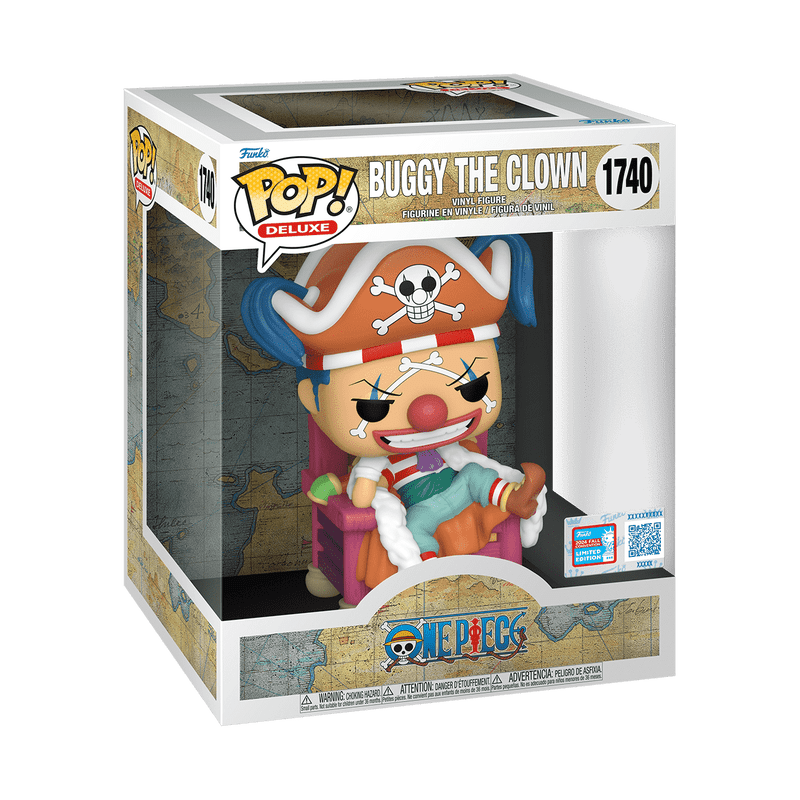 Funko Pop! Deluxe: One Piece - Buggy the Clown on Throne #1740 2024 Fall Convention Exclusive