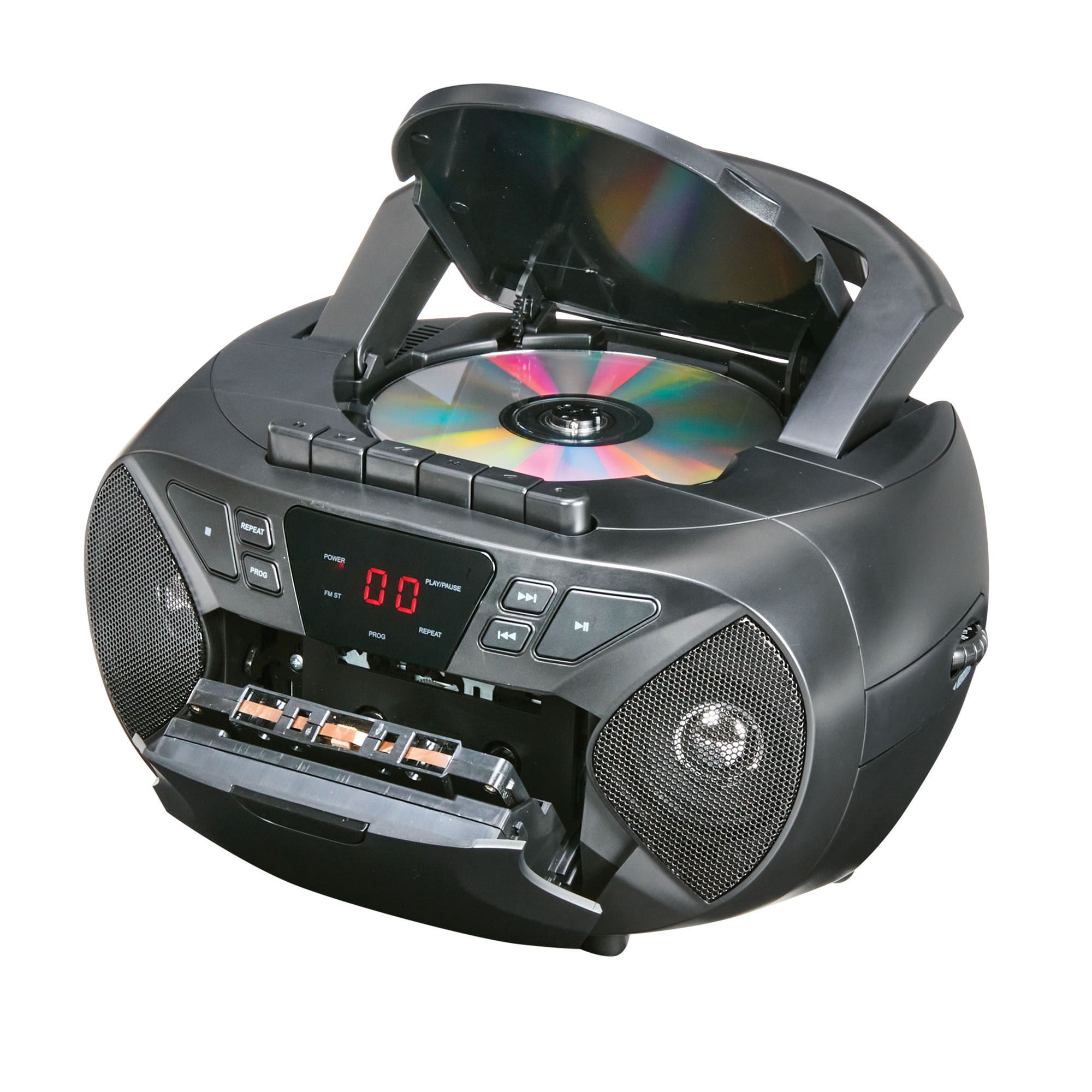 Ematic CD Boombox with AM/FM Radio, Bluetooth Audio and 