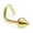 Yellow, variant on Nose Screw / Stud / ring 18g Titanium with 3mm Spike End