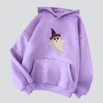 thumbnail image 1 of ICHUANYI Clearance Women's Fashion Casual Long Sleeve Print Hooded Pocket Sweatshirt Tops Blouse ICHUANYI "ICHUANYI", 1 of 3