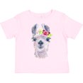 thumbnail image 3 of Inktastic Cute Llama with Flower Boys or Girls Toddler T-Shirt, 3 of 5