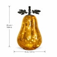 thumbnail image 3 of Halloween Decorations Glass Pumpkin Light, Handcrafted Glass LED Pumpkin Night Light, 5.51x9.84in Warm Glow Tabletop Centerpiece for Fall Harvest Thanksgiving & Halloween Home Mantel Shelf Decoration, 3 of 7