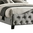 thumbnail image 4 of Pue California King Size Bed Vintage Gray Button Tufted Chesterfield Style, 4 of 7