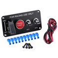 thumbnail image 1 of 12V 4 Group Toggle Ignition Switch Panel Engine Start Push Button for Racing Car, 1 of 9
