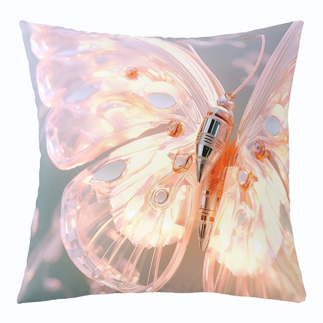 YST Butterfly Throw Pillow Cover,Neon Butterfly Pillow Cover for Kids Teens Girls,Spring Animal Cushion Cover,Modern Abstrct Style Decorative Pillow Cover 18x18 Inch
