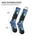 thumbnail image 5 of Bixox The Starry Night Print Compression Socks,Compression Socks Women & Men Circulation for Medical,Running,Athletic, 5 of 7