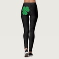 thumbnail image 5 of Arlun Patrick's Day Leggings for Women Elastic High Waisted Tummy Control Printed Slim Tights Pants Shamrock Irish Clover Soft Comfortable Yoga Sports Casual Pants Black2 XL, 5 of 7