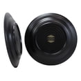 thumbnail image 2 of Contemporary Round 9.75"D Matte Black Jade Melamine Large Dinner Plates Set 6, 2 of 3