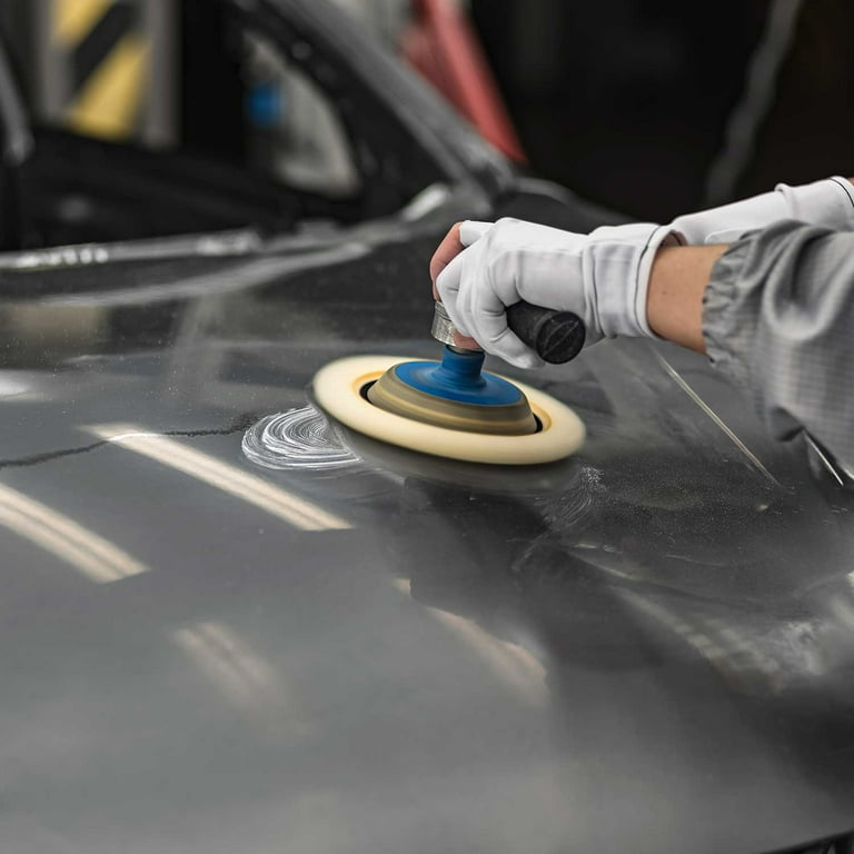 Orbital Sander Buffing Pad 6 Inch Wool Buffing Pads - 100% Natural Wool Hook & Loop For DA Sanders & Drills, 2500 RPM 6 Buffing Pads - Foto 7