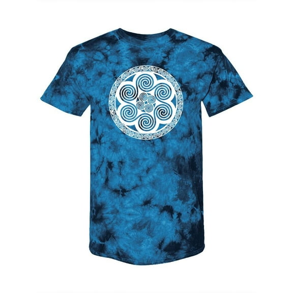 The Flower Of Life Tie Dye Crystal Men -SPIdeals Designs, Male Medium