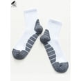 thumbnail image 2 of PULLIMORE 3 Pairs Mens Cotton Crew Socks Cushioned Athletic Ankle Short Sock (White), 2 of 7