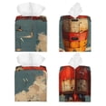 thumbnail image 2 of Picia Rusty Rocket Launch Pattern Tissue Box Cover,PVC Leather Square Holder,Tissue Box Holder with Magnetic Bottom,Facial Paper Organizer Dispenser-5.2"X5.2"X5.2", 2 of 8