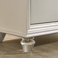 thumbnail image 4 of Silver Orchid Butler Glam Pearl White Solid Wood 2-Drawer Nightstand by, 4 of 5