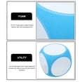 thumbnail image 4 of MOVTOTOP Skyblue Foam DIY Rounded Game Dice for Gathering Parties and Educational Use Lightweight Compact Size, 4 of 8