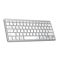 GJX Wireless Bluetooth Keyboard, Ultra Compact Slim, silver