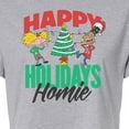 thumbnail image 3 of Hey Arnold! - Holiday Homies - Juniors Cropped Cotton Blend T-Shirt, 3 of 5