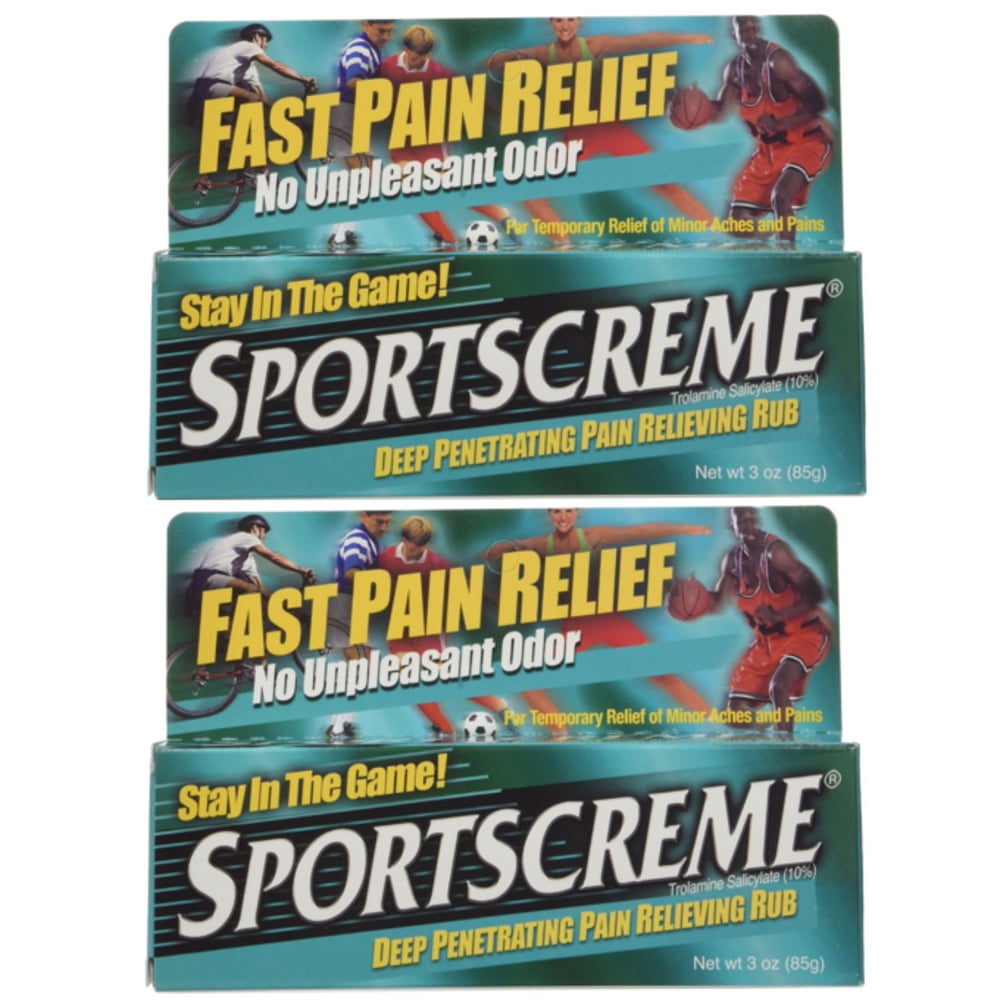 2 Pack Sportscreme Rub 3 oz Each