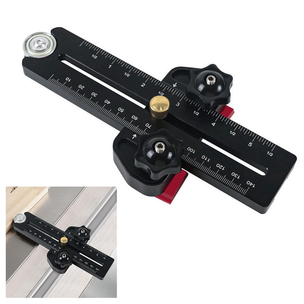 Black Thin Rip Jig Table Saw Jig Guide Fence Guide Narrow Strip Cuts Miter Slots