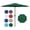 9ft Green, variant on 7.5' Patio Umbrella Outdoor Table Market Yard Umbrella with 6 Sturdy Ribs for Backyard, Pool, Garden, Deck, Turquoise