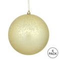 thumbnail image 3 of Vickerman 4" Champagne Matte Mercury Ball Ornament, 6 per Bag., 3 of 3