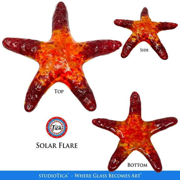studioTica® Glass Starfish - Cosmic Collection - Sun Catcher, Paperweight, Ornament, Home Decor