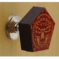 thumbnail image 2 of IBA Indianbeautifulart Boutons Gravés Rouges en Bois pour Armoire Tiroir Tiroir 10 Pcs, 2 of 3
