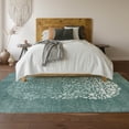 thumbnail image 6 of Addison Rugs Mayfield Washable Transitional Circles Teal Rectangle Rug, 8' x 10', 6 of 6