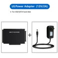 thumbnail image 6 of ENTSASMO Black USB 3.0 to IDE and SATA Reader External Hard Drive Adapter Converter for Universal 2.5/3.5 HDD/SSD Hard Drive Disk, 6 of 6