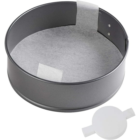 Qucyy 100 Pcs Baking Parchment Paper, 6 inch Round Cake Pan Liner with Lift Tab, N