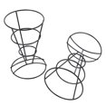 2Piece French Fry Stand Cone Basket Holder For Fries Fish And Chips