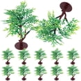thumbnail image 3 of Shisuyan 12Pcs Model Trees Miniature Landscape Trees Mini Plastic Trees for Sand Table Dolls House, 3 of 9