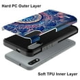 thumbnail image 3 of LG K22 Case, LG K32 Case, LG K22 Plus Case, Rosebono Slim Hybrid Shockproof Hard Cover Graphic Fashion Colorful Skin Cover Armor Case for LG K22/K22+ (Mandala), 3 of 5