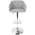 thumbnail image 5 of Daniella Contemporary Adjustable Barstool with Swivel in Light Grey by LumiSource, 5 of 7