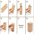 thumbnail image 6 of 45 pc Paper Cardboard boxes Essential Oil Packing box Gift box Rectangle Sandy Brown 9.1x3.7x3.6cm Unfold: 18.6x7.2x0.1cm, 6 of 9