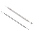 thumbnail image 3 of Vogacara Comedown Remover Acero inoxidable DIY Blackhead Whitehead Spot Extractor de acné facial Doble extremo Poros Salón Eliminación de espinillas Tratamientos faciales Como se muestra Tipo 1 Vogacara MR1489-00, 3 of 6