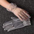 thumbnail image 4 of YAOBAMM Gants de Banquet pour Femmes Gants de Mariage Ultrafins à Volants Dentelle Doigts Complets Bal Cocktail Performance Scène Mariée Transparents, 4 of 6