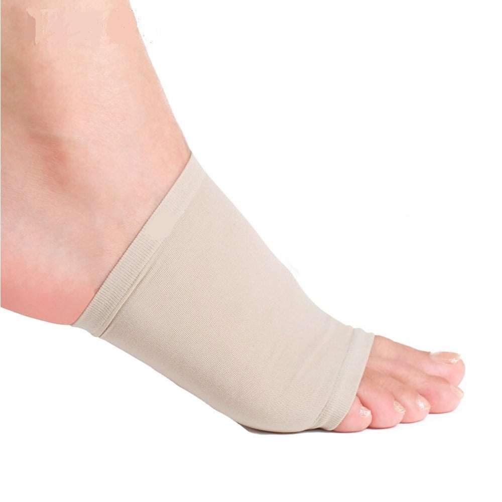 Tellsell Stretchable Plantar Fasciitis Flat Feet Orthotics Sleeves with Cushion Pad