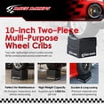 thumbnail image 2 of Race Ramps 10" Adjustable Wheel Cribs Car Maintenance Display, RR-WC-0-2, Black, 2 of 9