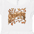 thumbnail image 4 of Inktastic Oktoberfest Banner with Orange Autumn Leaves Girls Baby Dress, 4 of 5